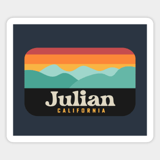 Julian California Mountains Bear Retro Outdoors Magnet